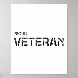 Veteraner Veteran Krig militärarméns gåva Poster