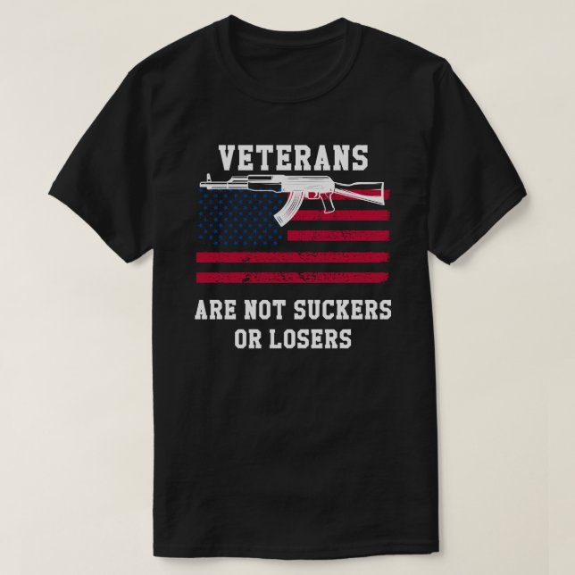 Veteranerna är varken sugare eller förlorare Ameri T Shirt (Design framsida)