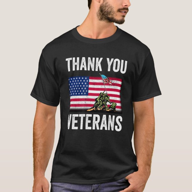 Veteranernas dag för veteranbekämpning t shirt (Framsida)
