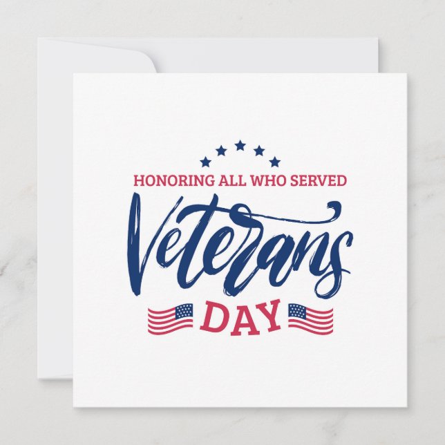 Veteranernas dag - hedra alla som tjänstgjorde (Framsida)