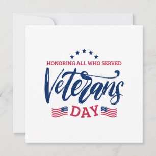 Veteranernas dag - hedra alla som tjänstgjorde