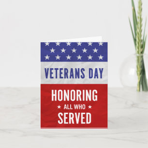 Veteranernas dag - hedra alla som tjänstgjorde kort