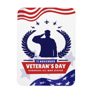 Veteranernas dag - hedra alla som tjänstgjorde magnet