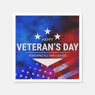 Veteranernas dag - hedra alla som tjänstgjorde pappersservett
