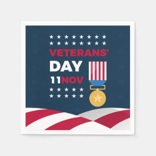 Veteranernas dag - hedra alla som tjänstgjorde pappersservett