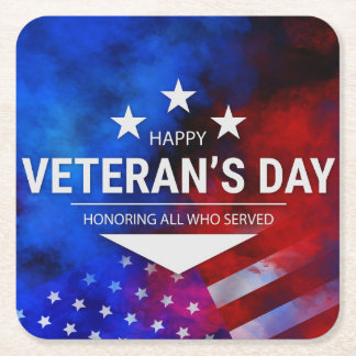 Veteranernas dag - hedra alla som tjänstgjorde underlägg papper kvadrat