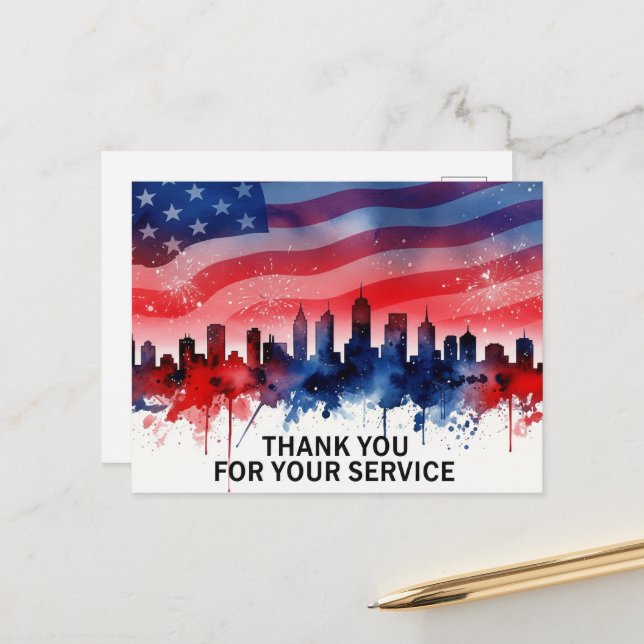 Veteranernas dag - hedra alla som tjänstgjorde vykort (Fram/Back In Situ)