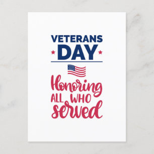 Veteranernas dag helg vykort