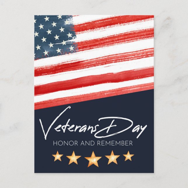 Veteranernas dag helg vykort (Framsida)