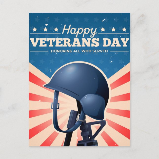 Veteranernas dag helg vykort (Framsida)