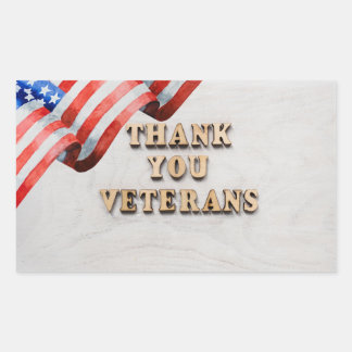 Veteranernas dag rektangulärt klistermärke