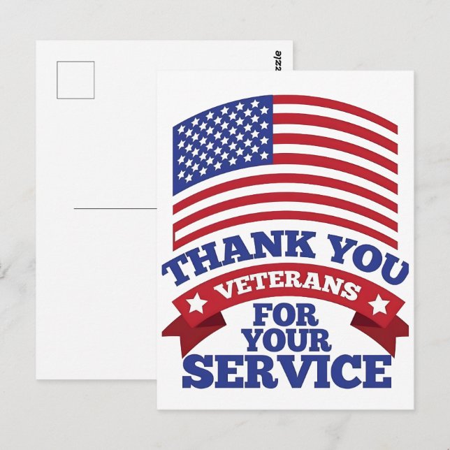 Veteranernas Day 2025, Veteranernas Day 2026, Hono Vykort (Fram/baksida)