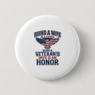 Veteranfrus heder patriotiska örn skjorta knapp