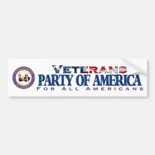 Veteranparty av den Amerika bildekalet Bildekal