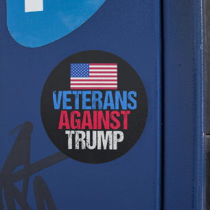 Veterans against Donald Trump Runt Klistermärke