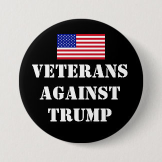 Veterans Against Trump Button Knapp