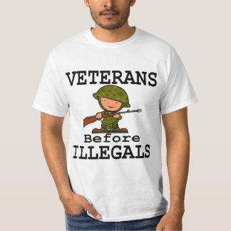 Veterans Before Illegals Veterans Day T Shirt