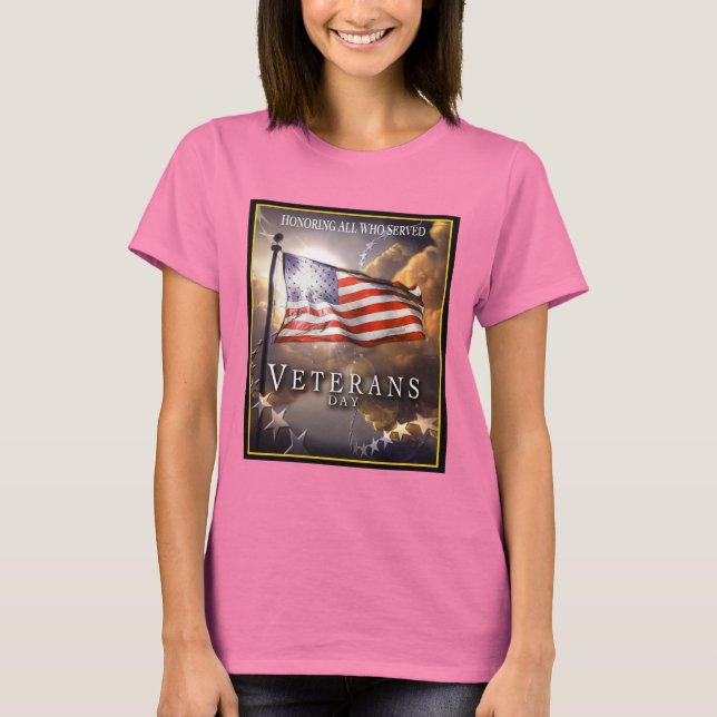 Veterans dag - påminn om en borttappad... t shirt (Framsida)