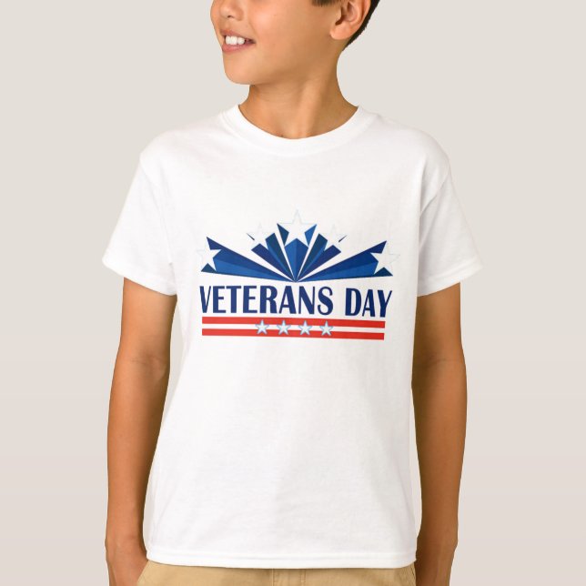 Veterans Day Boy T Shirt (Framsida)