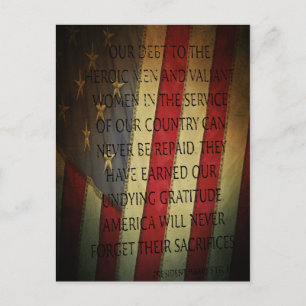 Veterans Day Harry S. Truman Vykort
