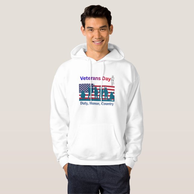 Veterans Day Hoodie (Hel framsida)