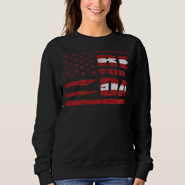 Veterans Day I Back The Red For My Dad T Shirt (Framsida)