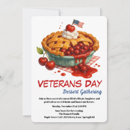 Veterans Day Invitation | Cherry Pie Celebration Inbjudningar