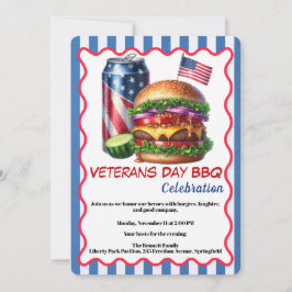 Veterans Day Invitation | Honoring Heroes BBQ Inbjudningar