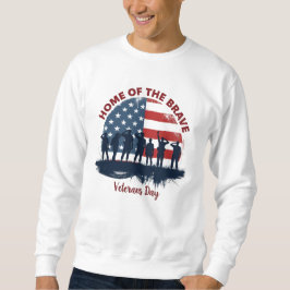 Veterans Day Patriotic Tee Lång Ärmad Tröja
