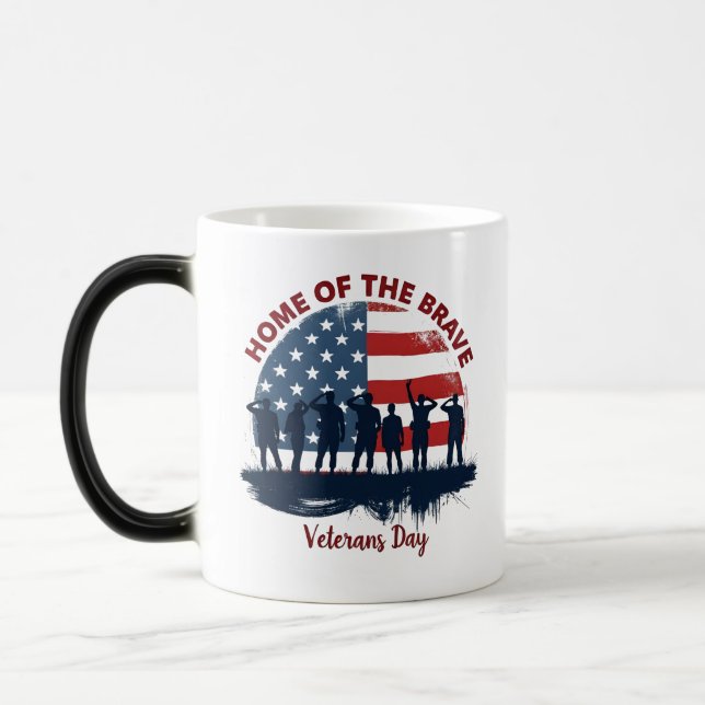 Veterans Day Patriotic Tee Magisk Mugg (Vänster)