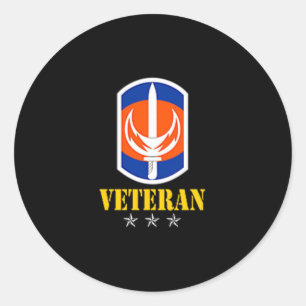 Veterans Day Shirt 228:e signalbrigaden Veteran Mi Runt Klistermärke