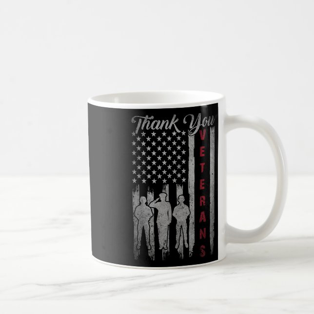Veterans Day Tack Veterans Proud Patriotic Kaffemugg (Höger)