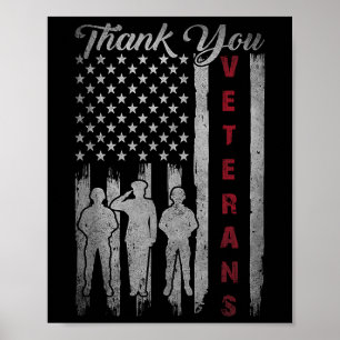 Veterans Day Tack Veterans Proud Patriotic Poster