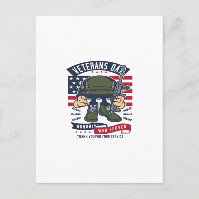 Veterans Day Vykort (Framsida)