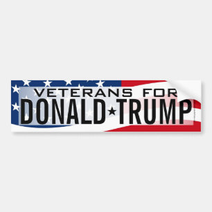Veterans Donald Trump Bumper Sticker Bildekal