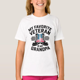 Veterans Fars dag Min favoritveterinär Morfar T Shirt