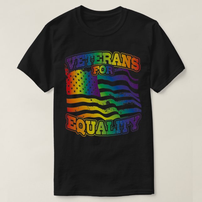 Veterans For Equality For Military Veterans Suppor T Shirt (Design framsida)