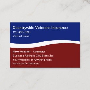 Veterans Insurance Services Patriotic Visitkort