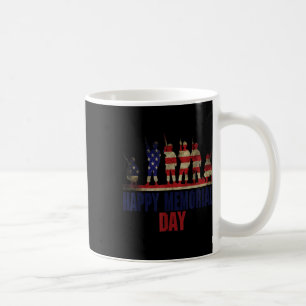 Veterans Lycklig Memorial Day Flagga Kaffemugg