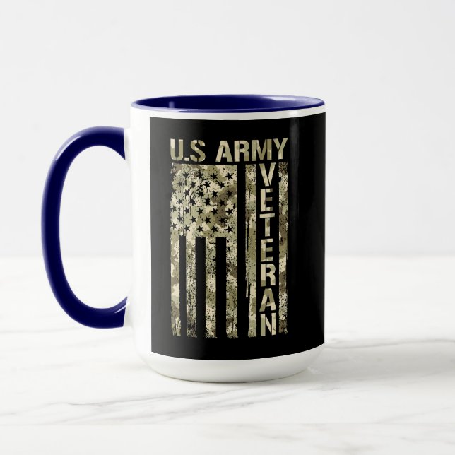 Veterans Mugg | Patriotic Coffee Kopp för militärt (Vänster)