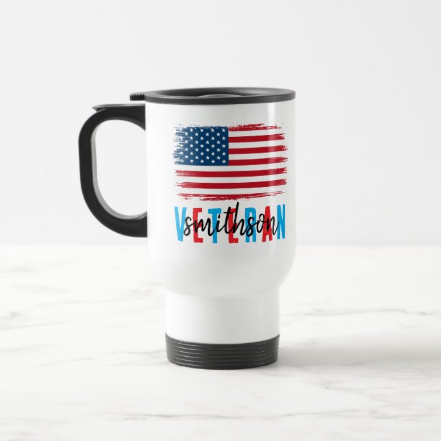 Veterans Mugg | Patriotic Coffee Kopp för militärt (Vänster)