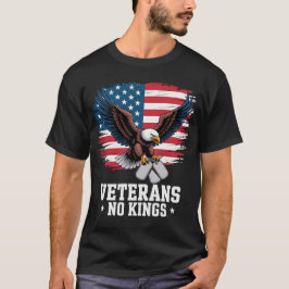 Veterans No Kings American Eagle  T Shirt