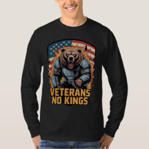 Veterans No Kings Graphic Bear