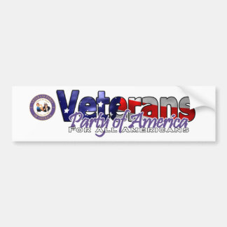 Veterans Party of America Bildstöd Bildekal