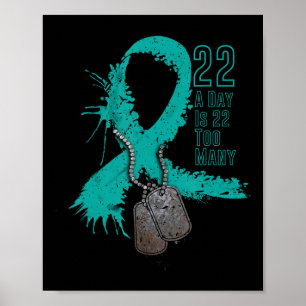 Veteransjälvmordsmedvetande Band 22 om dagen är 22 Poster
