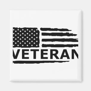 Veteransk amerikansk Flagga Magnet