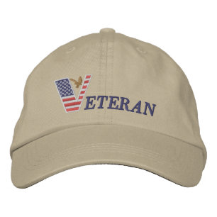 Veteransk broiderkarl broderad keps