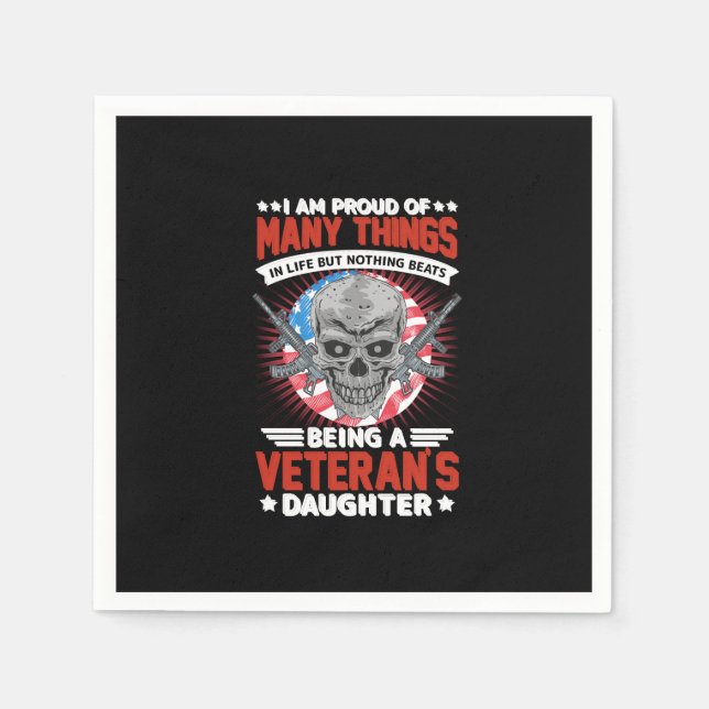 veteransk dotter pappersservett (Framsidan)