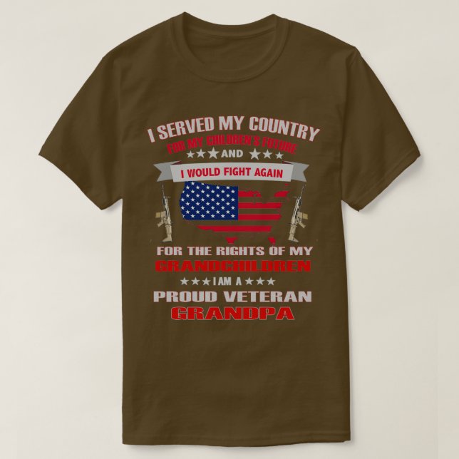 Veteransk konstdesign 2 t shirt (Design framsida)