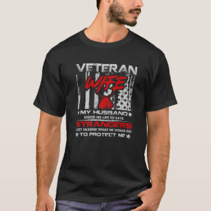 Veteransk maka min Make-amerikanska militärveteran T Shirt